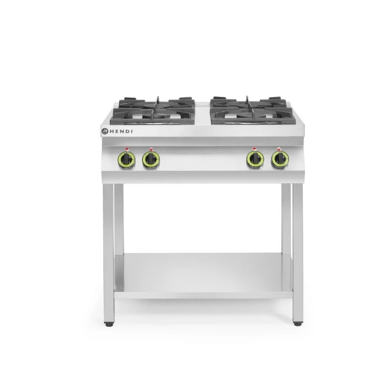 Gasherd Kitchen Line 4-flammig, offener Unterbau