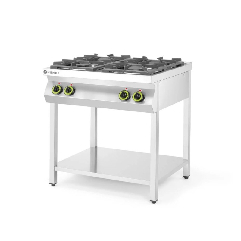 Gasherd Kitchen Line 4-flammig, offener Unterbau