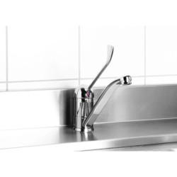Sink tap with long lever
