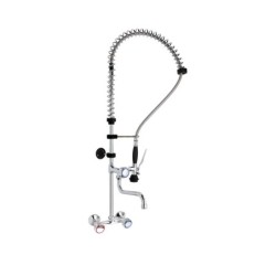 Rinse tap, wall-mounted