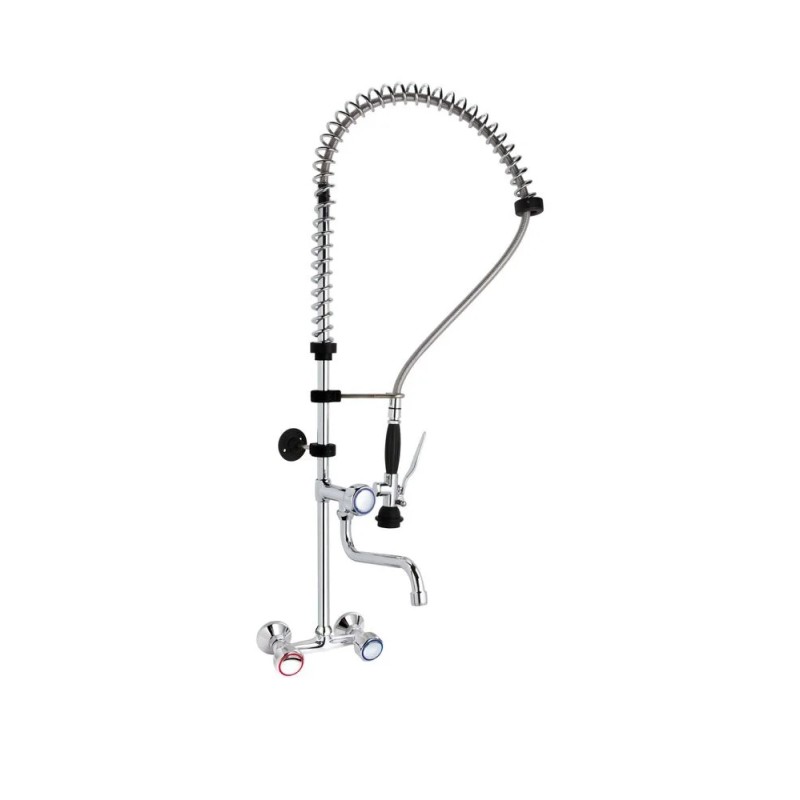Rinse tap, wall-mounted