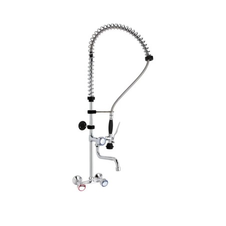 Rinse tap, wall-mounted