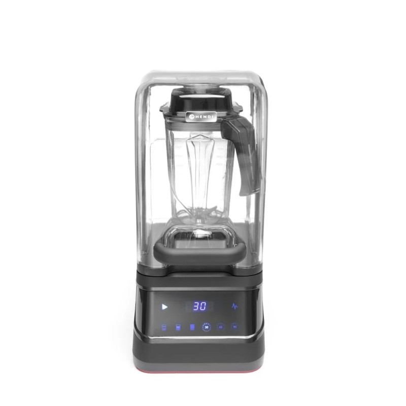 Digital bar blender with sound enclosure and BPA-free jug
