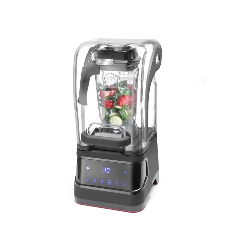 Digital bar blender with sound enclosure and BPA-free jug