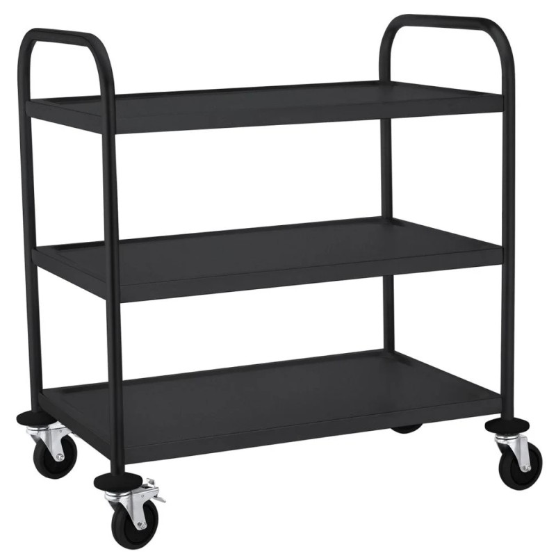 Serving trolley matt black