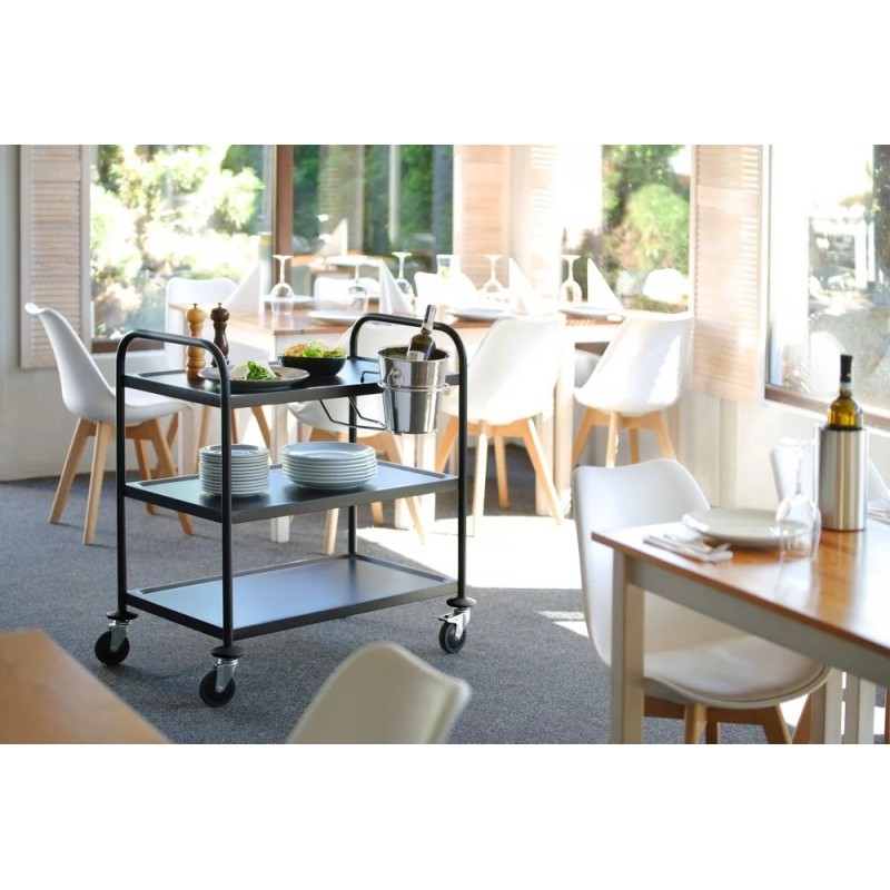 Serving trolley matt black