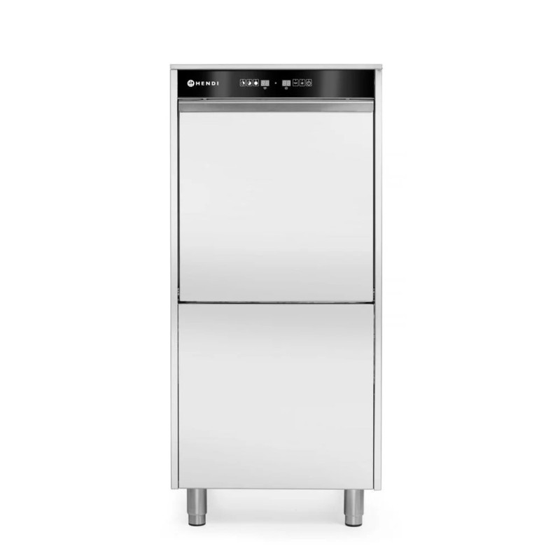 50x60 dishwasher for trays and pots – electronically controlled, with detergent dosing system and drain pump
