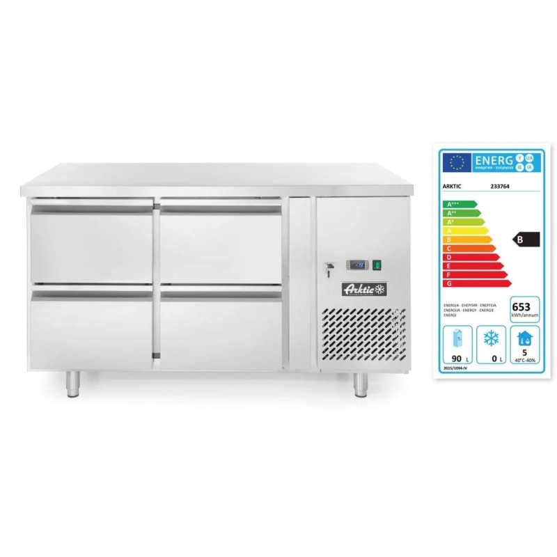 Four drawer refrigerated counter Profi Line 280L