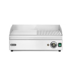 Griddle half ribbed