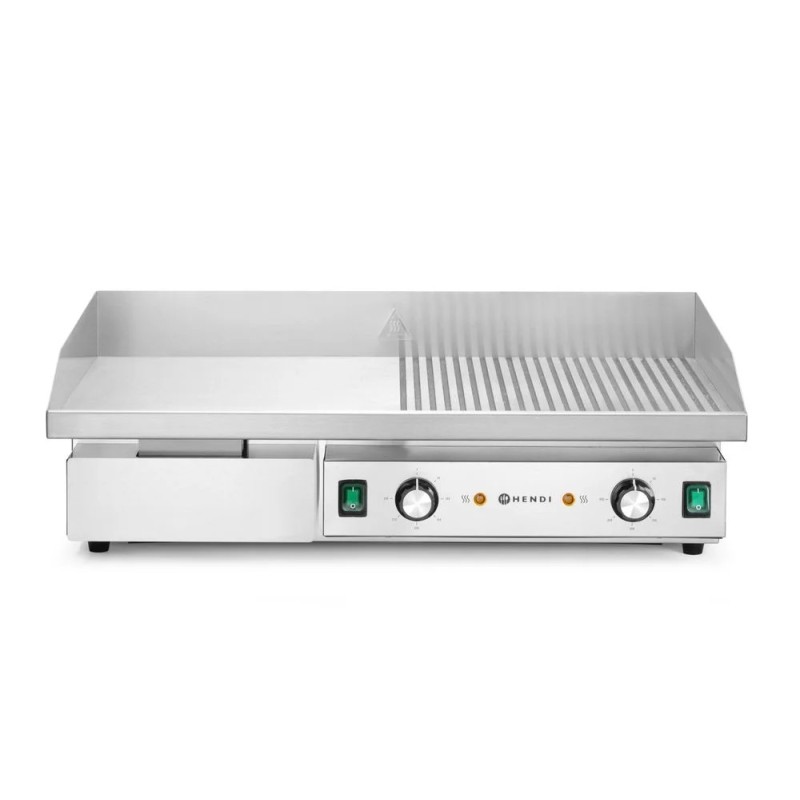 Griddle, half flat, half ribbed