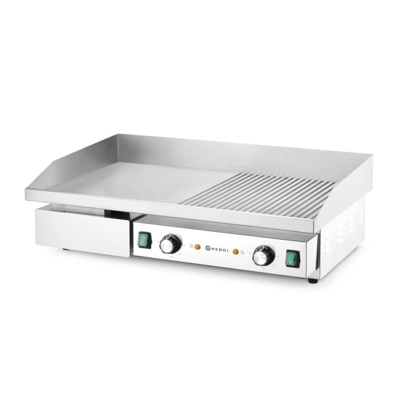 Griddle, half flat, half ribbed
