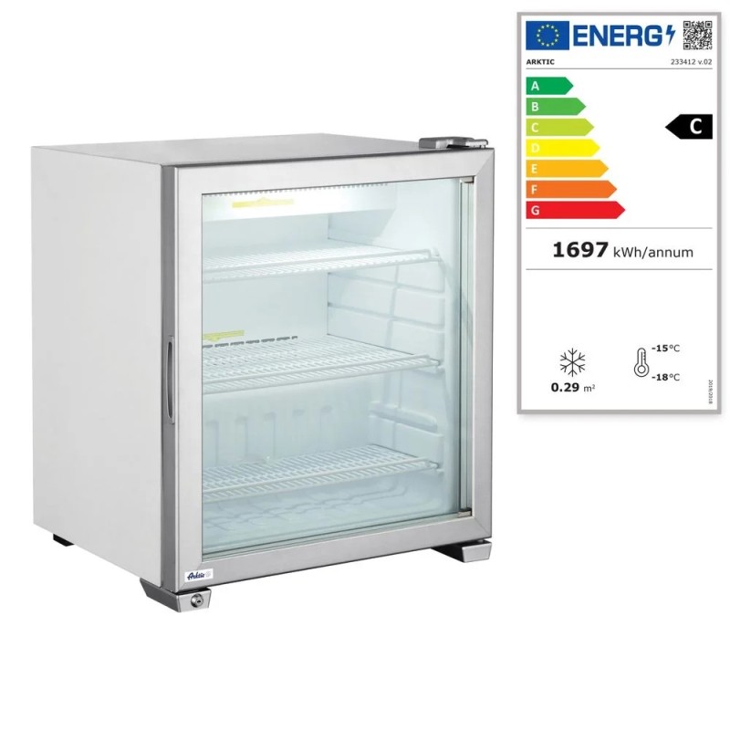 Countertop display freezer 90L