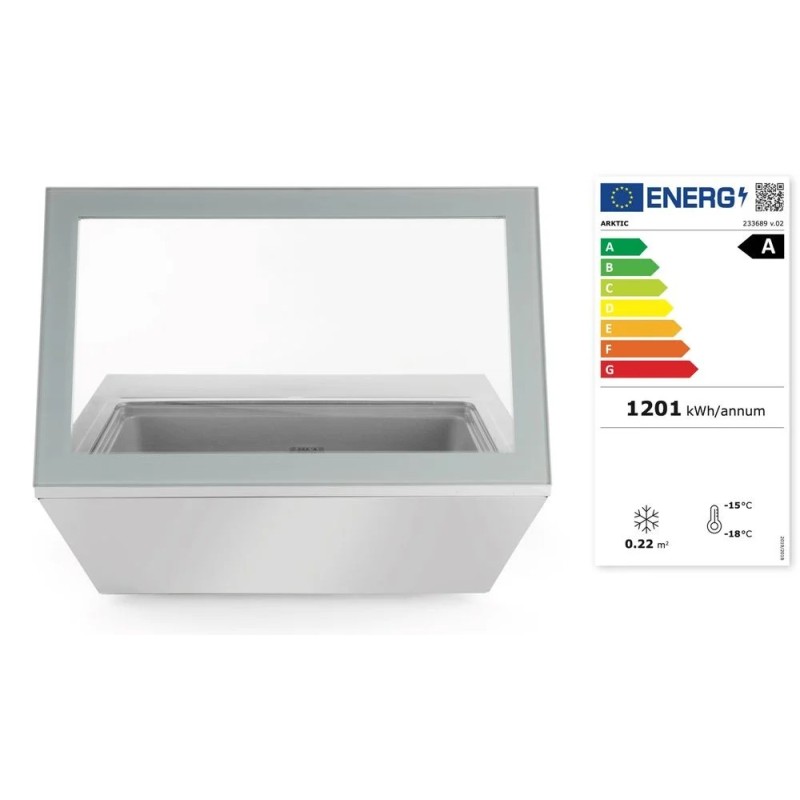 Ice cream display freezer
