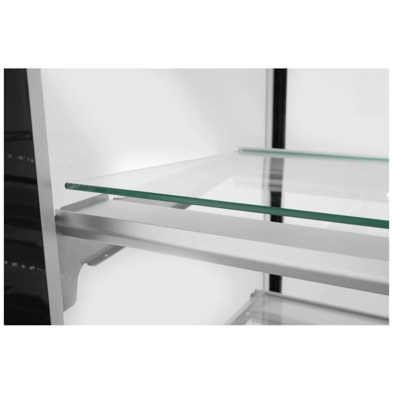 Refrigerated display cabinets with 2 shelves