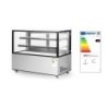 Refrigerated display cabinets with 2 shelves