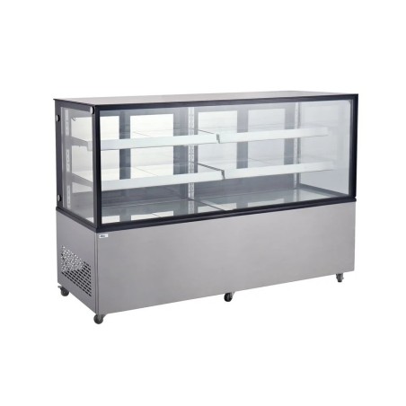 Refrigerated display cabinets with 2 shelves