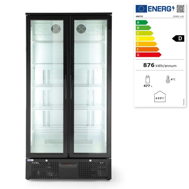 Back bar refrigerator double-door