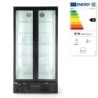 Back bar refrigerator double-door