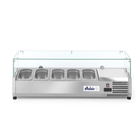 Aufsatz-Kühlvitrine Gastronorm 1/4