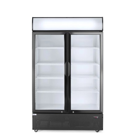 Armoire réfrigérée avec caisson lumineux, double porte