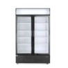 Armoire réfrigérée avec caisson lumineux, double porte