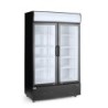 Armoire réfrigérée avec caisson lumineux, double porte