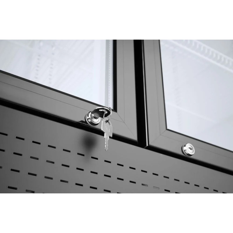 Armoire réfrigérée avec caisson lumineux, double porte