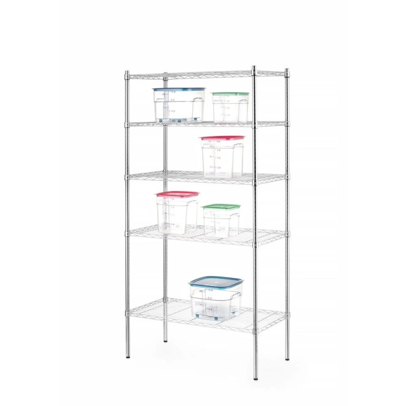 Storage rack with 5 shelves