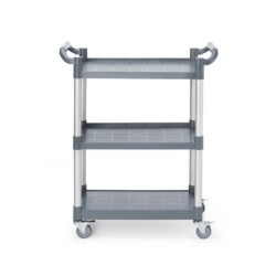 3-shelf polypropylene service cart, small