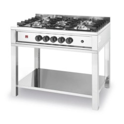 Gas cooker - 5 burners, open frame