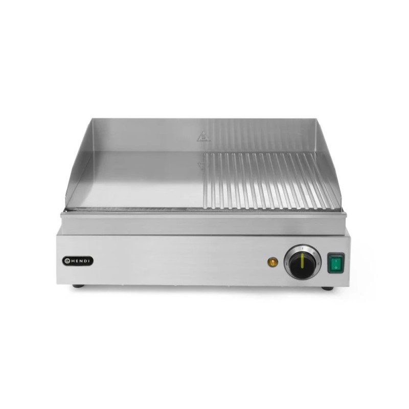 Griddle half ribbed