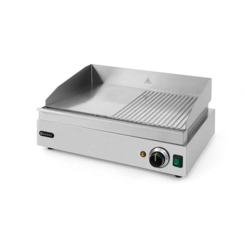 Griddle half ribbed