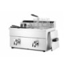 Induktionsfritteuse - mit Ablasshahn 2x8 l