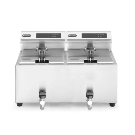 Friteuse Profi Line digital- mit Ablasshahn 2 x 8 l