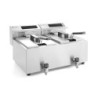 Friteuse Profi Line digital- mit Ablasshahn 2 x 8 l