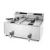 Friteuse Profi Line digital- mit Ablasshahn 2 x 8 l