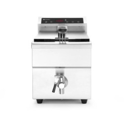 Induction deep fryer with drain tap, 8 l