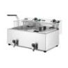 Fritteuse Profi Line mit Ablasshahn, 2×8 l