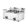 Fritteuse Profi Line mit Ablasshahn, 2×8 l
