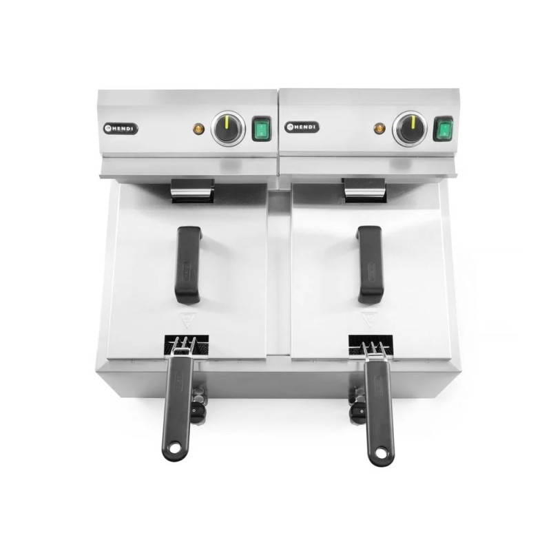 Fritteuse Profi Line mit Ablasshahn, 2×8 l