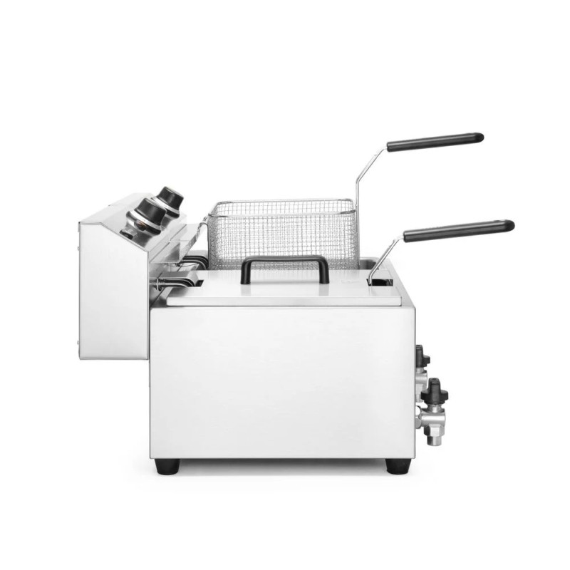 Fritteuse Profi Line mit Ablasshahn, 2×8 l