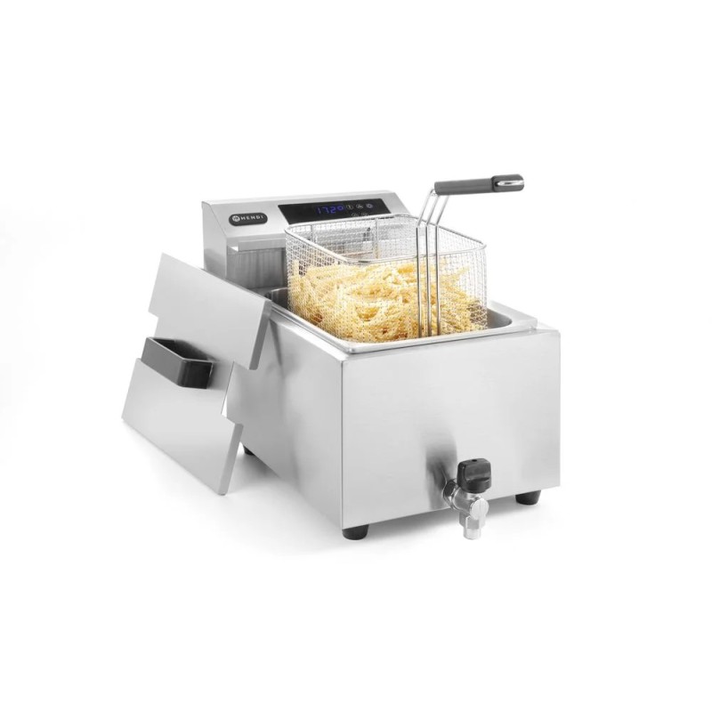 Deep fryer with drain tap digital - 8 l