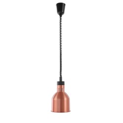 Rise and fall heat lamp cylindrical