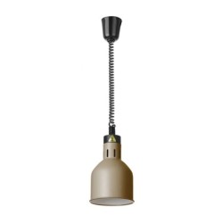 Rise and fall heat lamp cylindrical