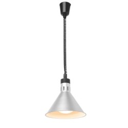 Rise and fall heat lamp conical
