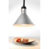 Rise and fall heat lamp conical