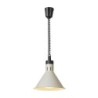 Rise and fall heat lamp conical