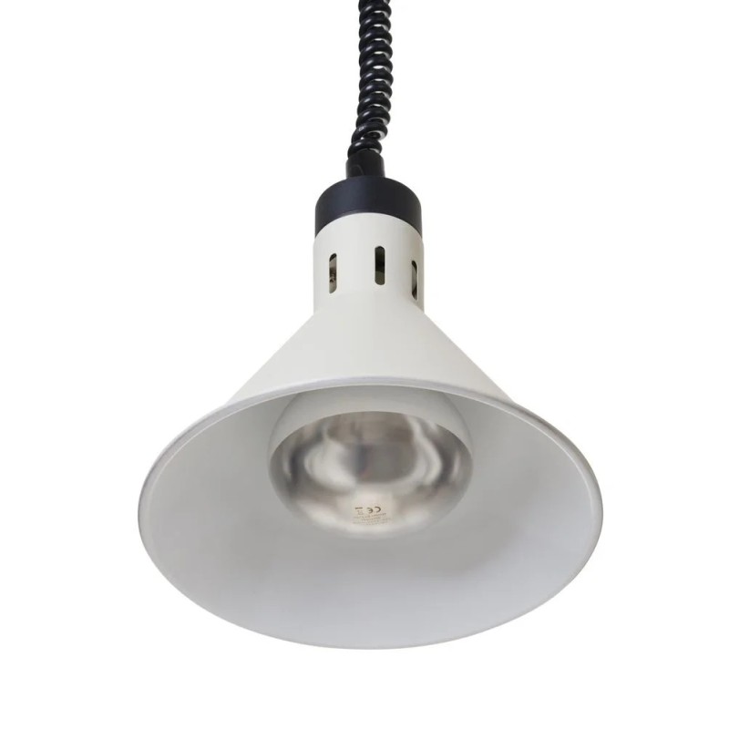Rise and fall heat lamp conical