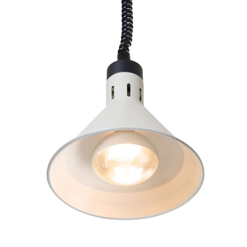 Rise and fall heat lamp conical