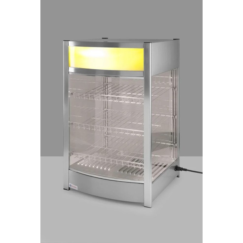 Heated countertop cabinet